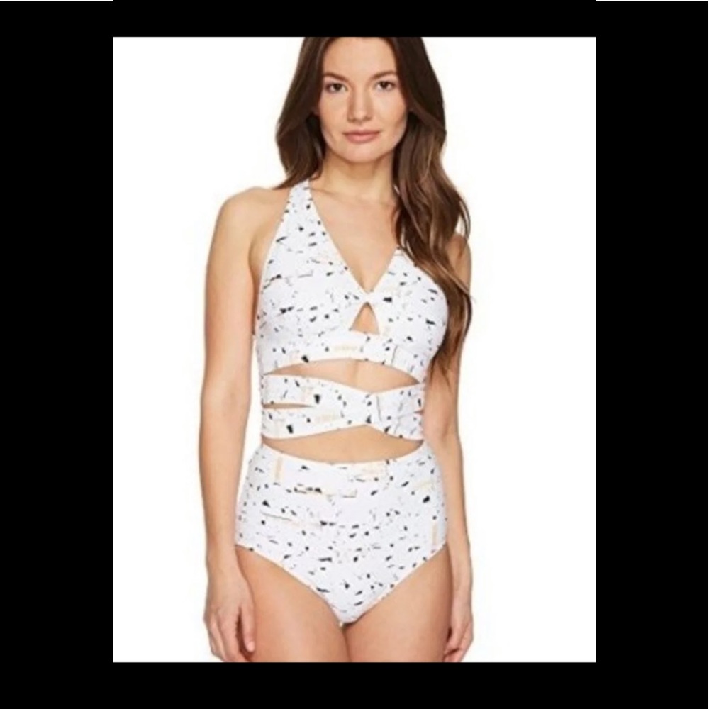 Proenza Schouler High Waist Wrap Top Bikini Set